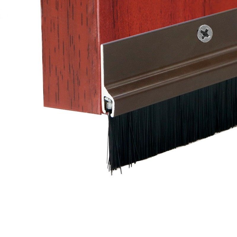 H Type Aluminum Alloy Gate Door Bottom Brush Strip Seal Brush 1 Meter