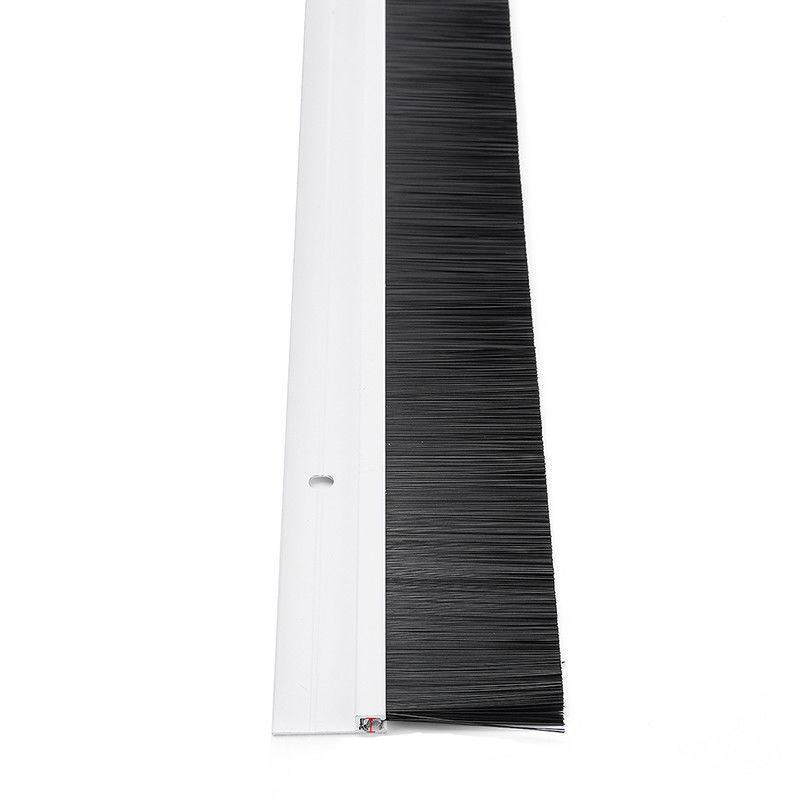 H Type PP Self Adhesive Door Bottom Brush Strip ‎Screw In Installation
