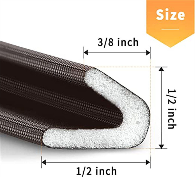 Polyurethane Rubber Kerf PU Foam Sealing Strip V Types 8*2mm
