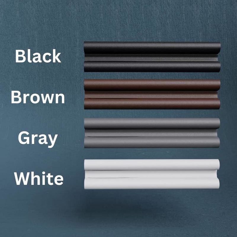 Non Stick PU Leather Door Draft Stopper Air Seal Strip 93*10*3cm