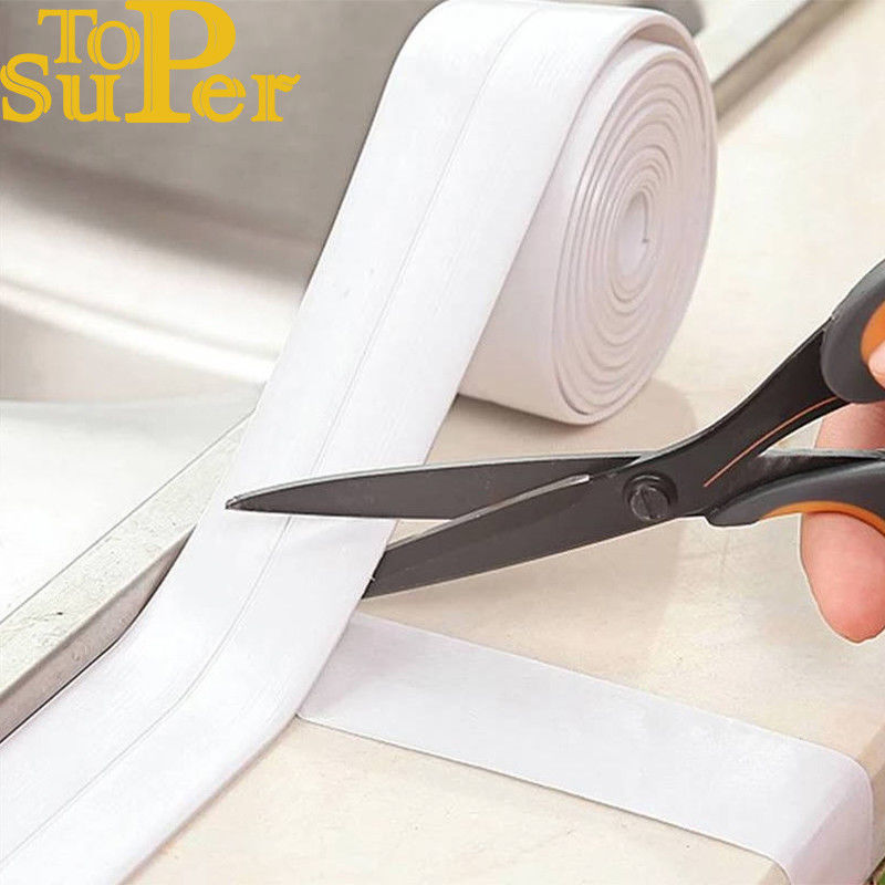 Wide 38mm Bath Kitchen Sealing Strip PVC Sticker Sink Caulk Tape Corrosion Resistant