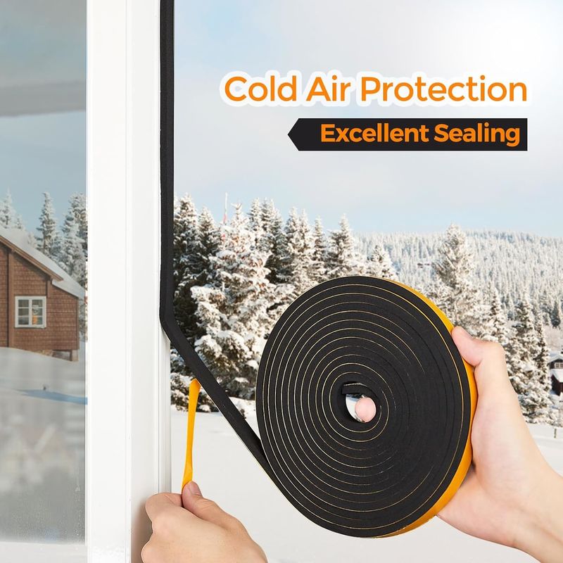 Self Adhesive EVA Foam Tape Soundproofing Collision Avoidance For Doors And Windows