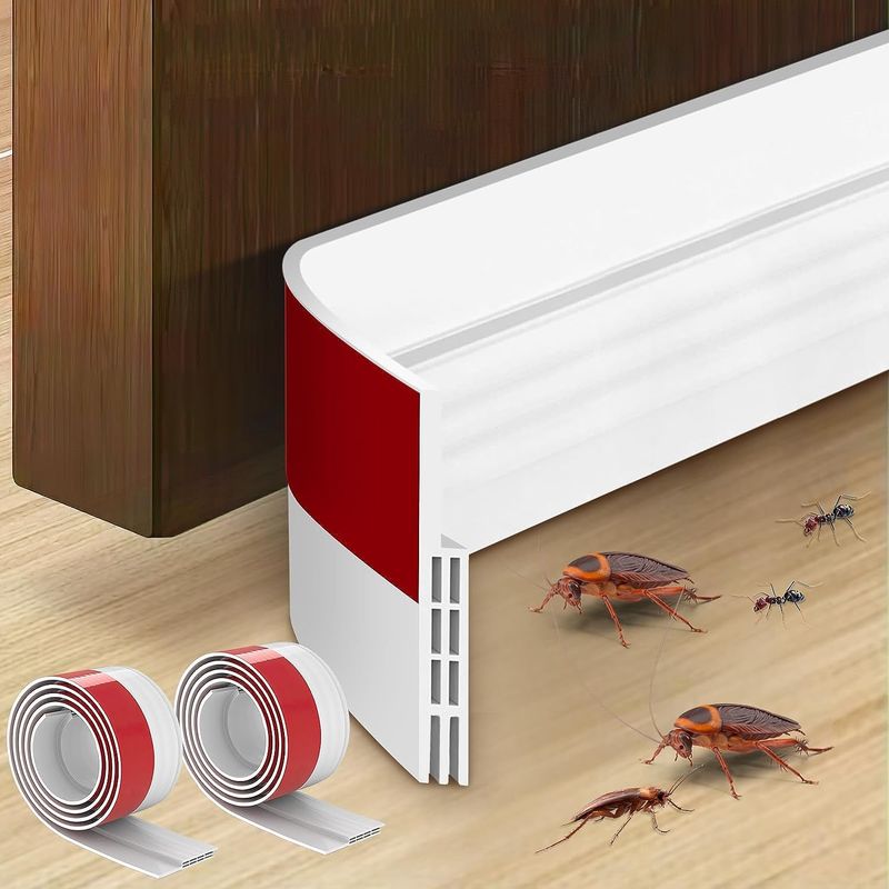 Self Adhesive Soundproof Dustproof Door Bottom Sweep Strip For Exterior & Interior Doors