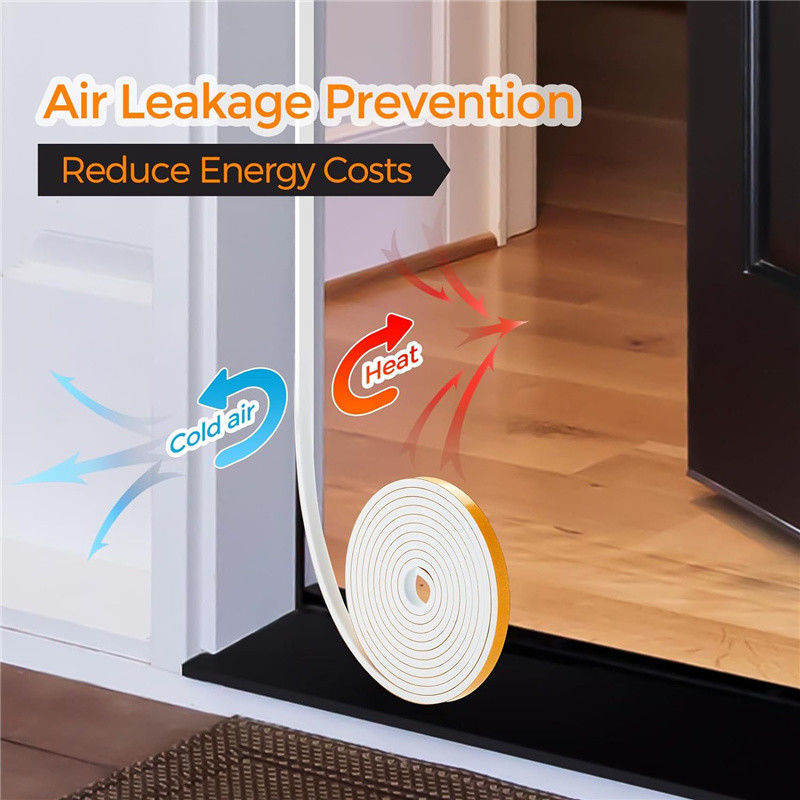 Adhesive Weather Stripping Door Seal Soundproof Doors And Windows Insulation Foam Tape
