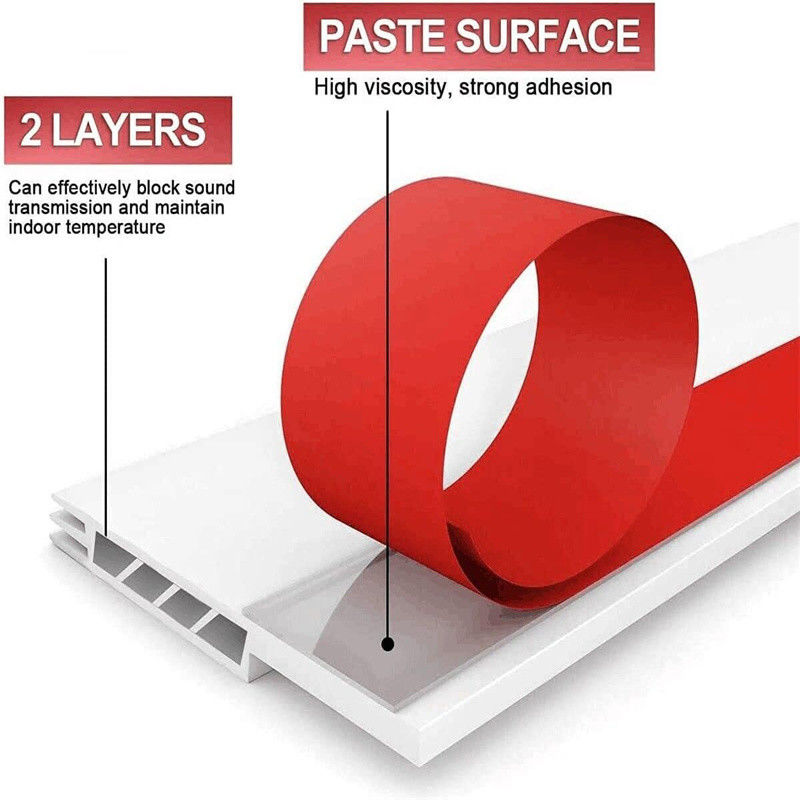 Dust And Noise Isolation Door Sweep Cuaca Pembuangan Untuk Eksterior Interior Bottom Seal