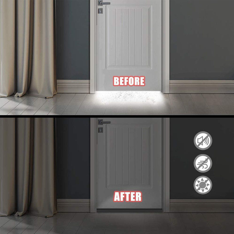 Door Draft Stopper Under Door Draft Blocker Insulator Door Sweep Weather Stripping Noise Stopper Adhesive