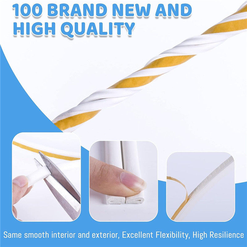 EPDM Rubber Draught Seal And Foam For Window Or Door Adhesive Foam Sealing Strip