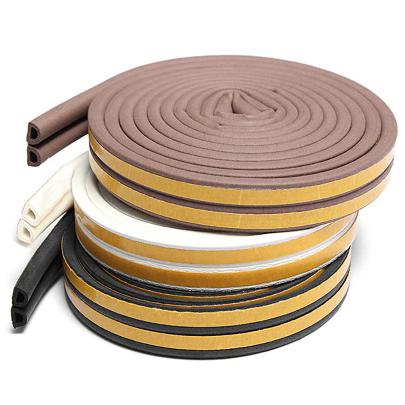 Large Gap Weather Stripping Seal Strip For Doors/Windows 18 Feet Self Adhesive Backing Seals