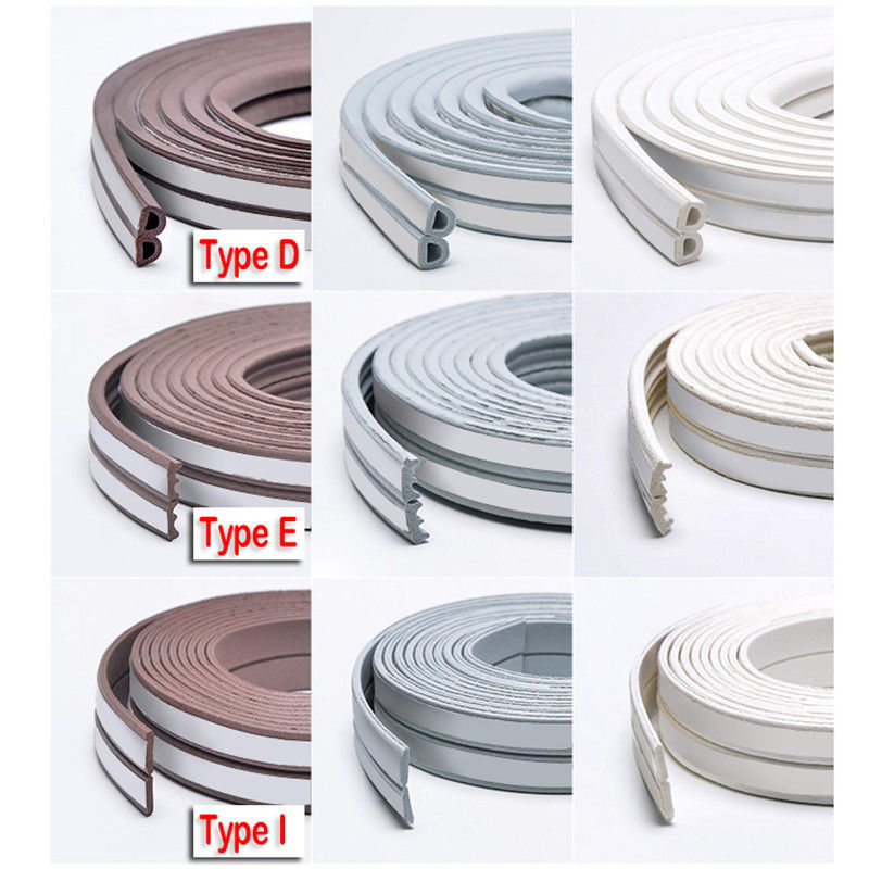 Large Gap Weather Stripping Seal Strip For Doors/Windows 18 Feet Self Adhesive Backing Seals