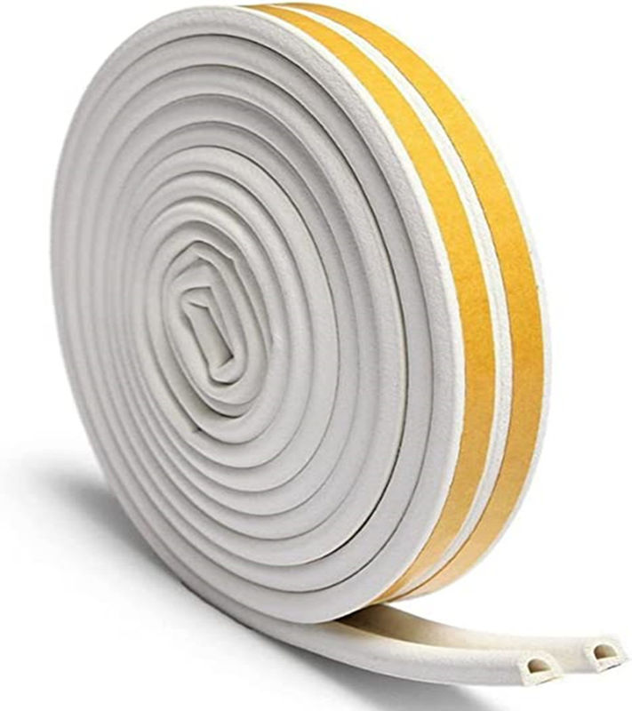 EPDM Rubber Self Stick Weather Seal Tape D-Section 5/16