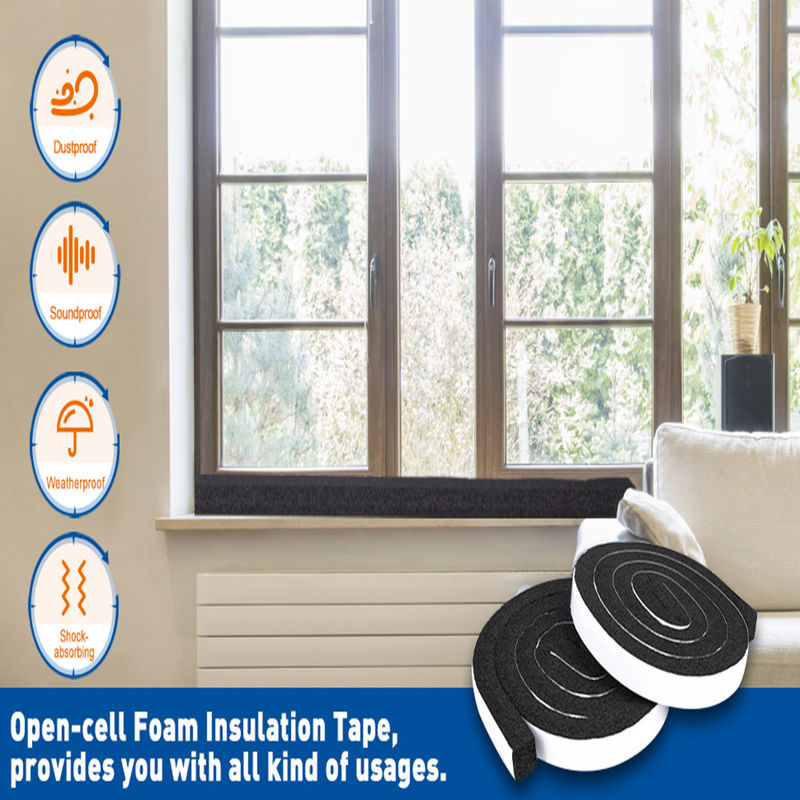 Weather Stripping For Door And Window High Density Single Sided Closed Cell Door Insulation Weather Strip