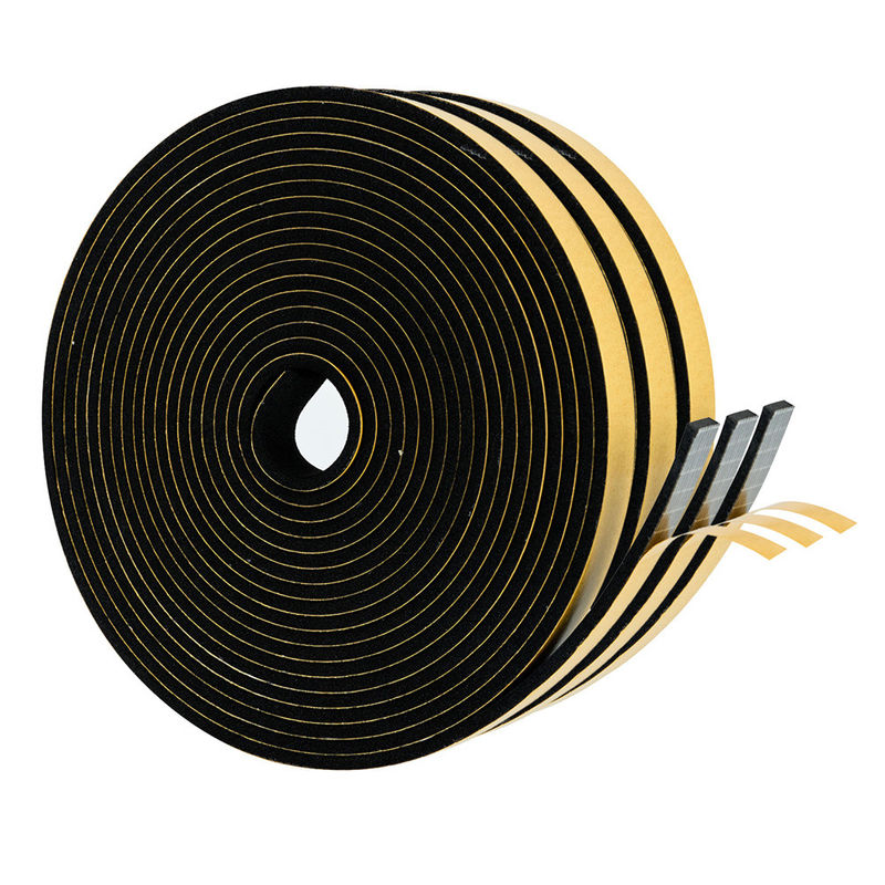 Weather Stripping Door Seal Strip Strong Adhesive Soundproof Weatherproof Foam Tape Insulation For Sliding Door