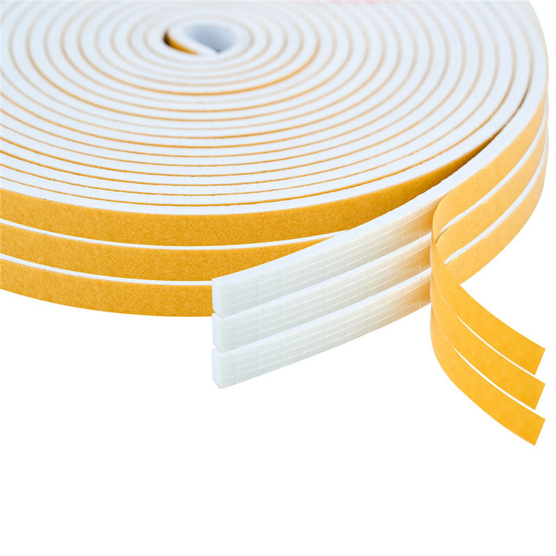 High Density Foam Weather Stripping For Insulating Door Frame Window Soundproof Self Adhesive