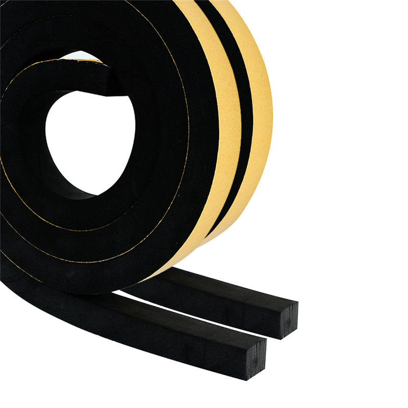 High Density Foam Weather Stripping For Insulating Door Frame Window Soundproof Self Adhesive