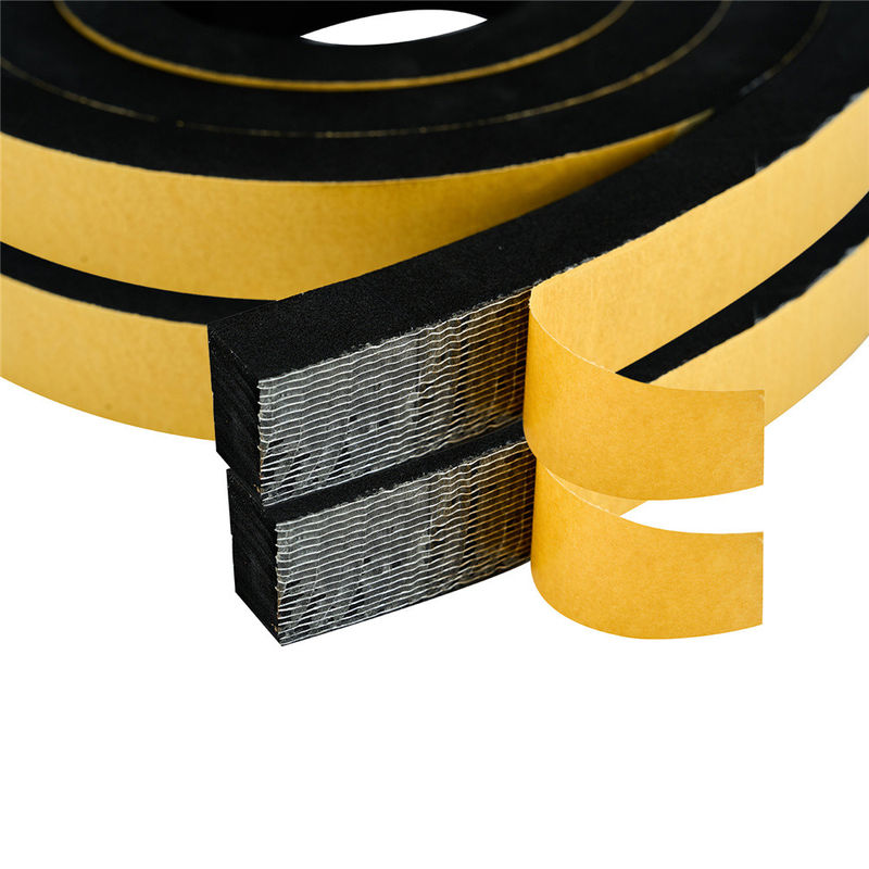 High Density Foam Weather Stripping For Insulating Door Frame Window Soundproof Self Adhesive